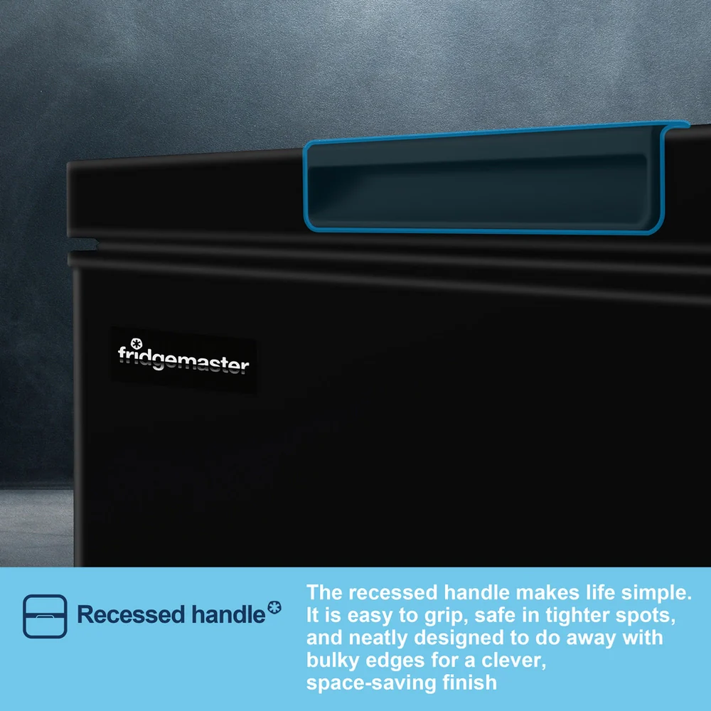 Fridgemaster MCF96EB 95 Litre Black Chest Freezer - Image 4
