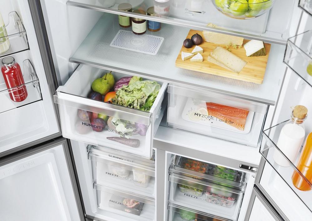 Haier Series 5 HCR5919EHMB Brushed Black Plumbed American Fridge Freezer - Image 6