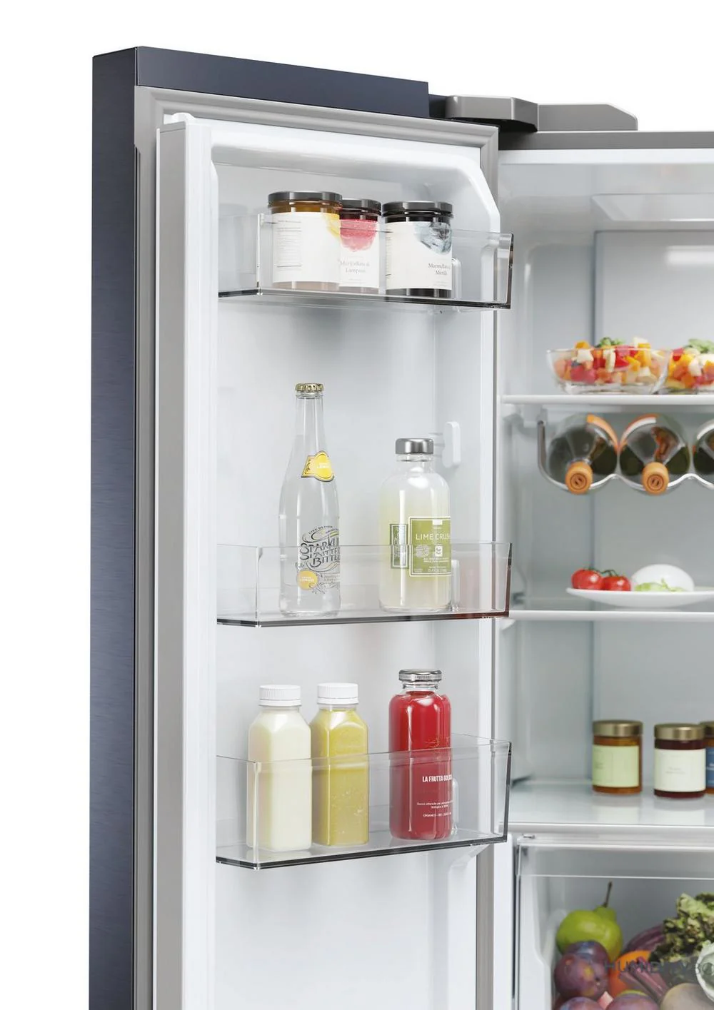 Haier Series 5 HCR5919EHMB Brushed Black Plumbed American Fridge Freezer - Image 8