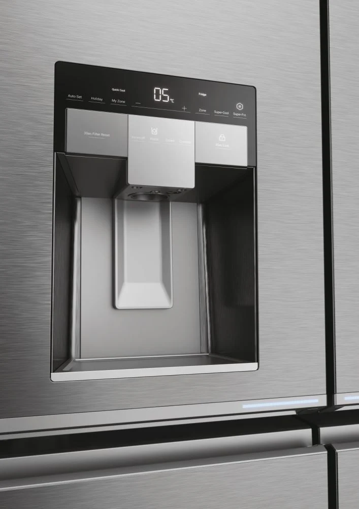 Haier Series 7 HCR7918EIMP Platinum Inox Plumbed American Fridge Freezer - Image 8