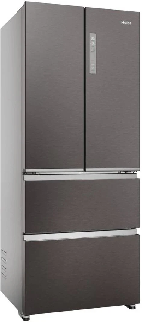 Haier HFR3718ENMD Dark Inox Freestanding Fridge Freezer - Image 2