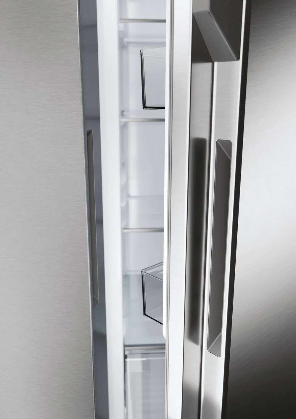 Haier Series 3 HSR5918DNMP Platinum Inox American Fridge Freezer - Image 4