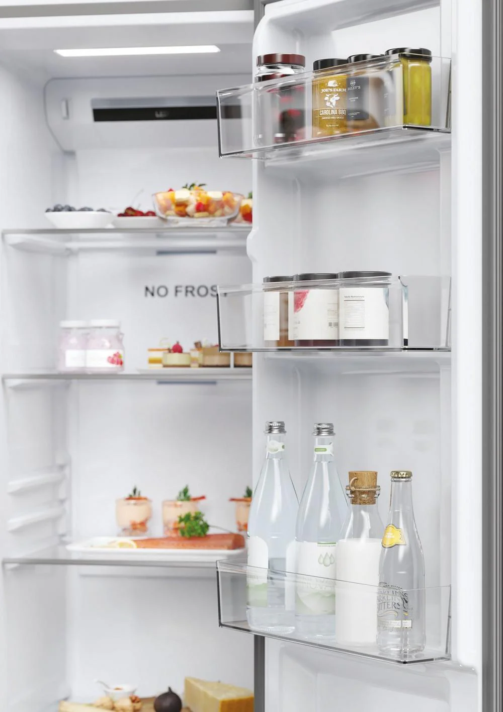 Haier Series 3 HSR5918DNMP Platinum Inox American Fridge Freezer - Image 5