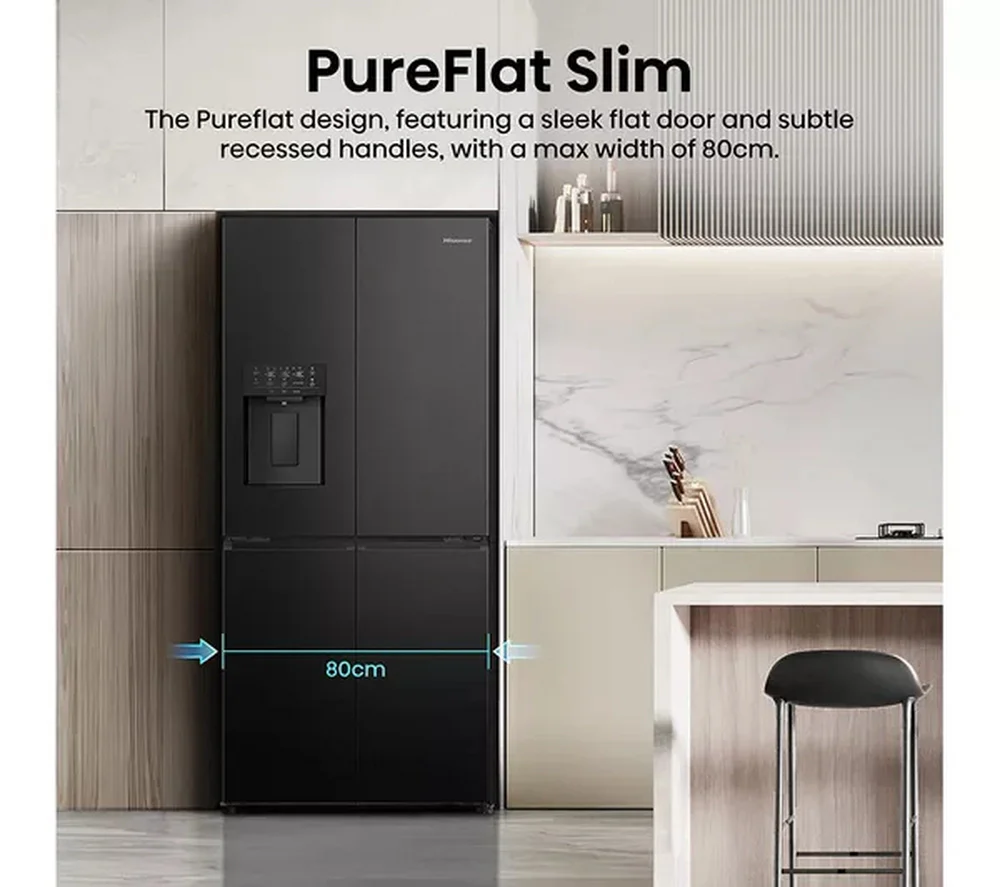 Hisense RQ5P470SYFD Non Plumbed Black American Fridge Freezer - Image 8