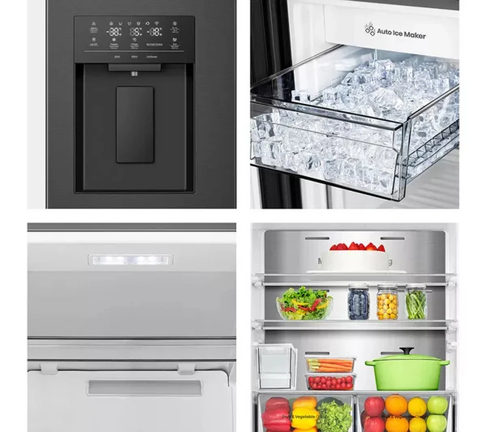 Hisense RQ5P470SYFD Non Plumbed Black American Fridge Freezer - Image 9