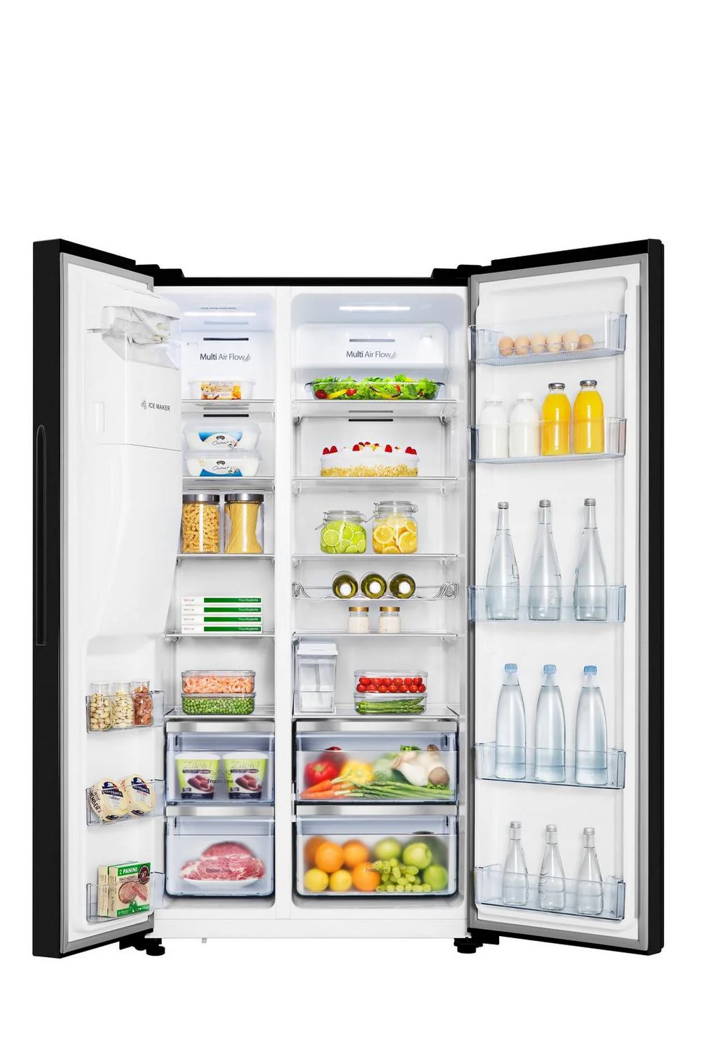 Hisense RS694N4TBE Black Non Plumbed American Fridge Freezer - Image 4