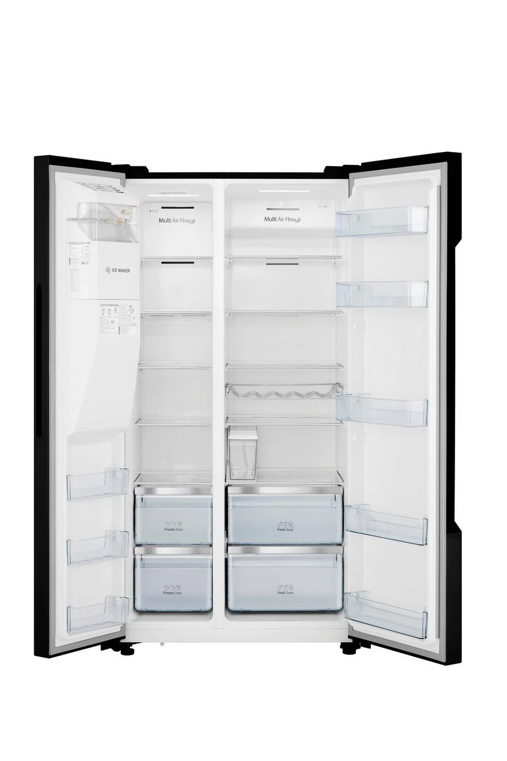 Hisense RS694N4TBE Black Non Plumbed American Fridge Freezer - Image 5