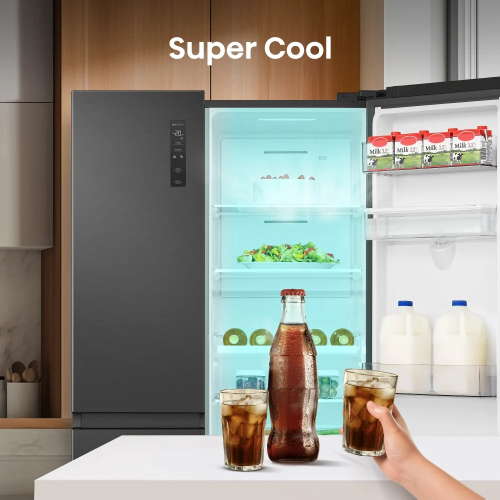 Hisense RS840N4WFE Black Non Plumbed American Fridge Freezer - Image 6