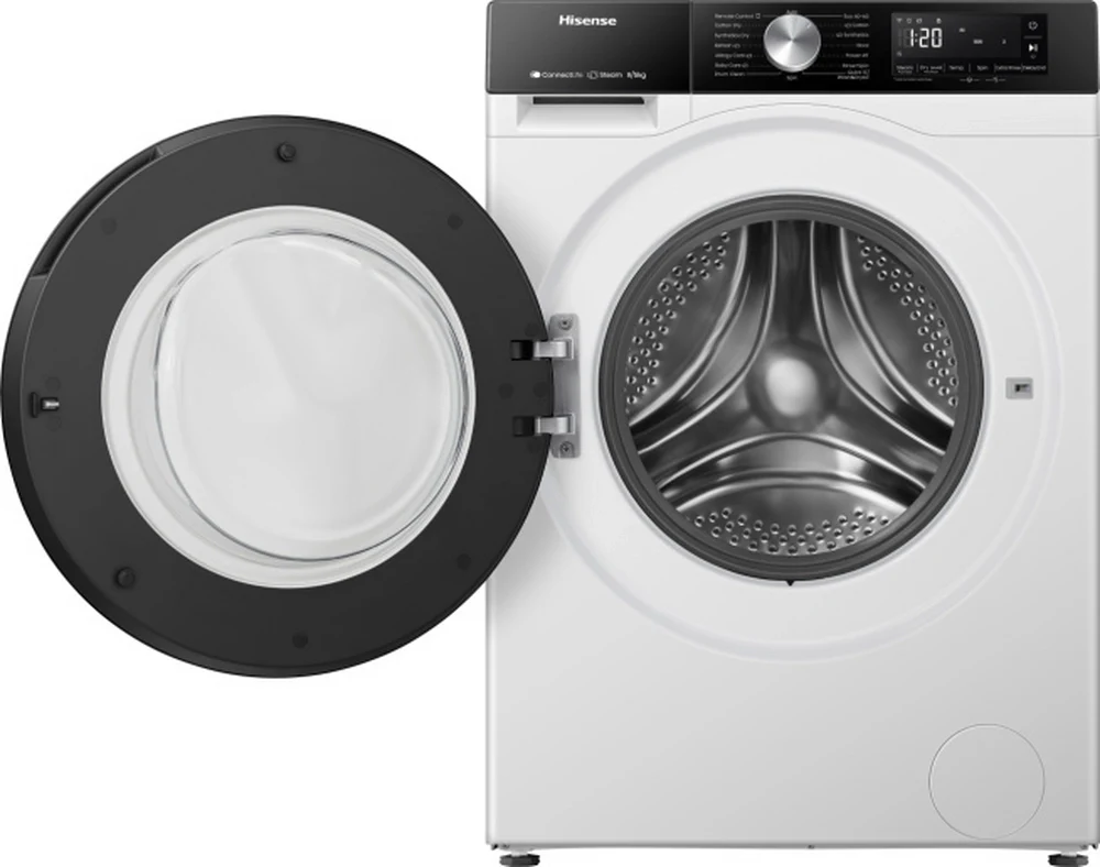 Hisense WD3S8043BW3 WiFi-enabled 8kg/5kg 1400 Spin Washer Dryer - Image 3