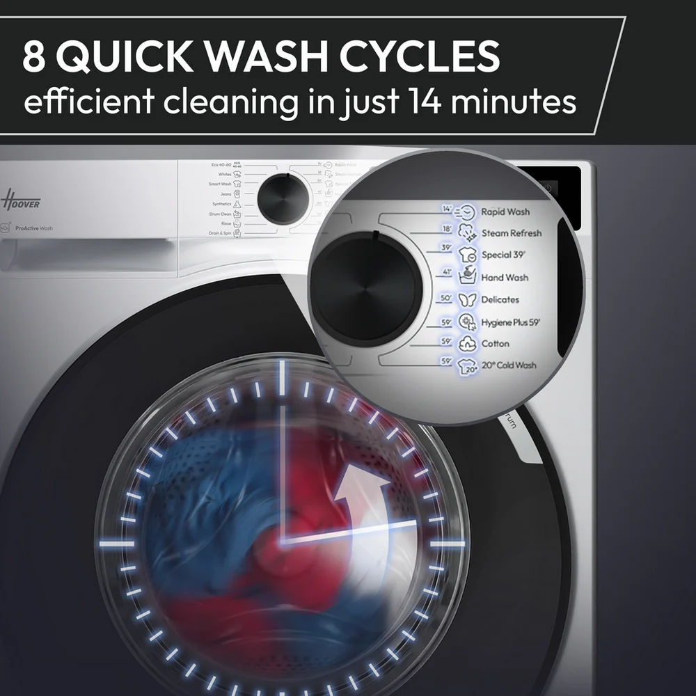 Hoover HGWD 485S8C-80 8kg/5kg 1400rpm Washer Dryer - Image 8