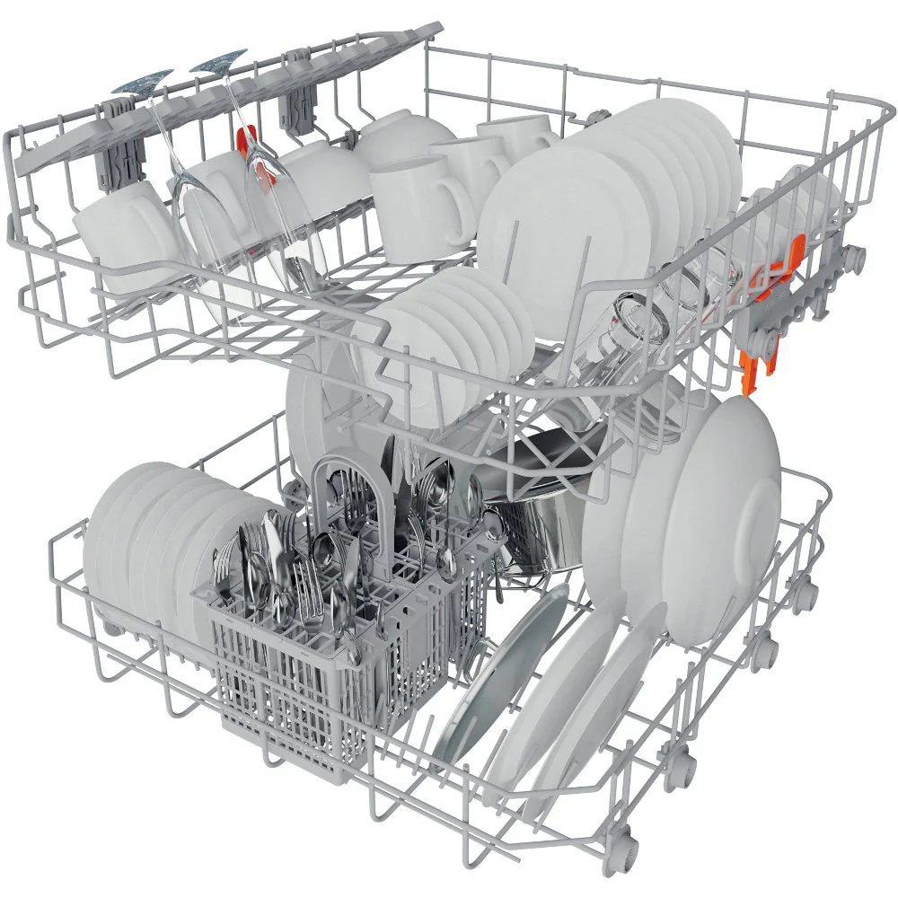 Hotpoint H2FHL626XUK Freestanding 14 Place Stainless Steel Full Size Dishwasher - Image 4