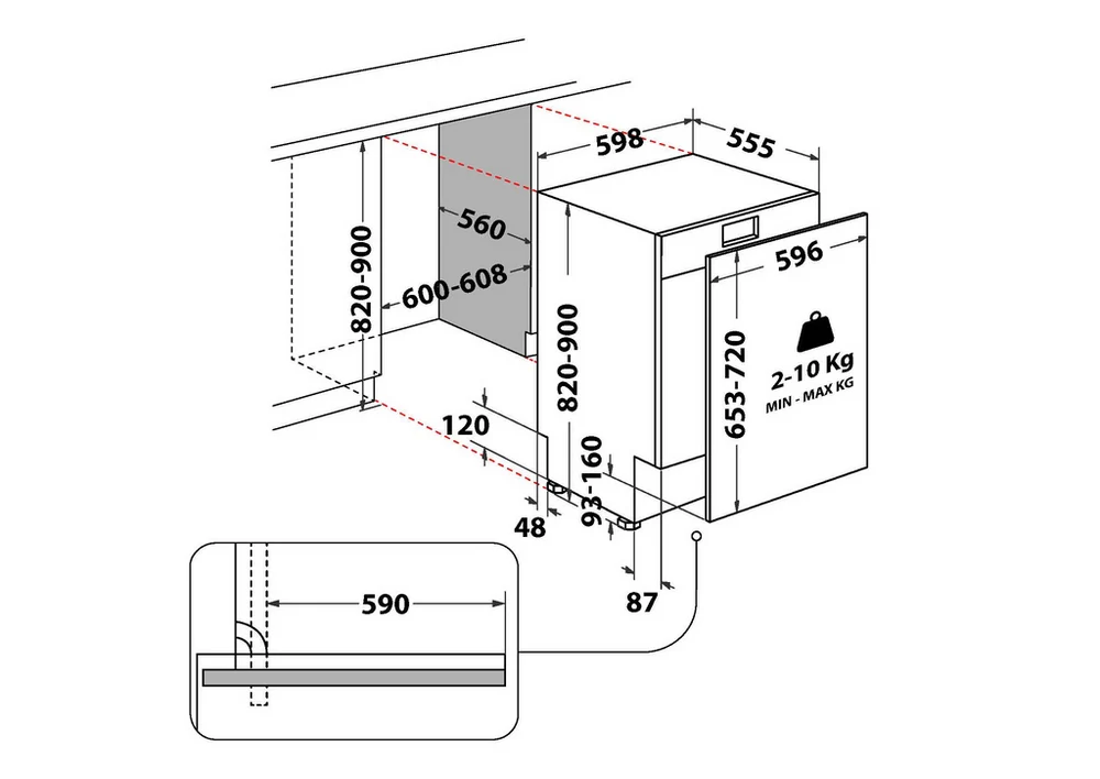Hotpoint H2IC14BN7A0UK Integrated Full Size Dishwasher - Image 5