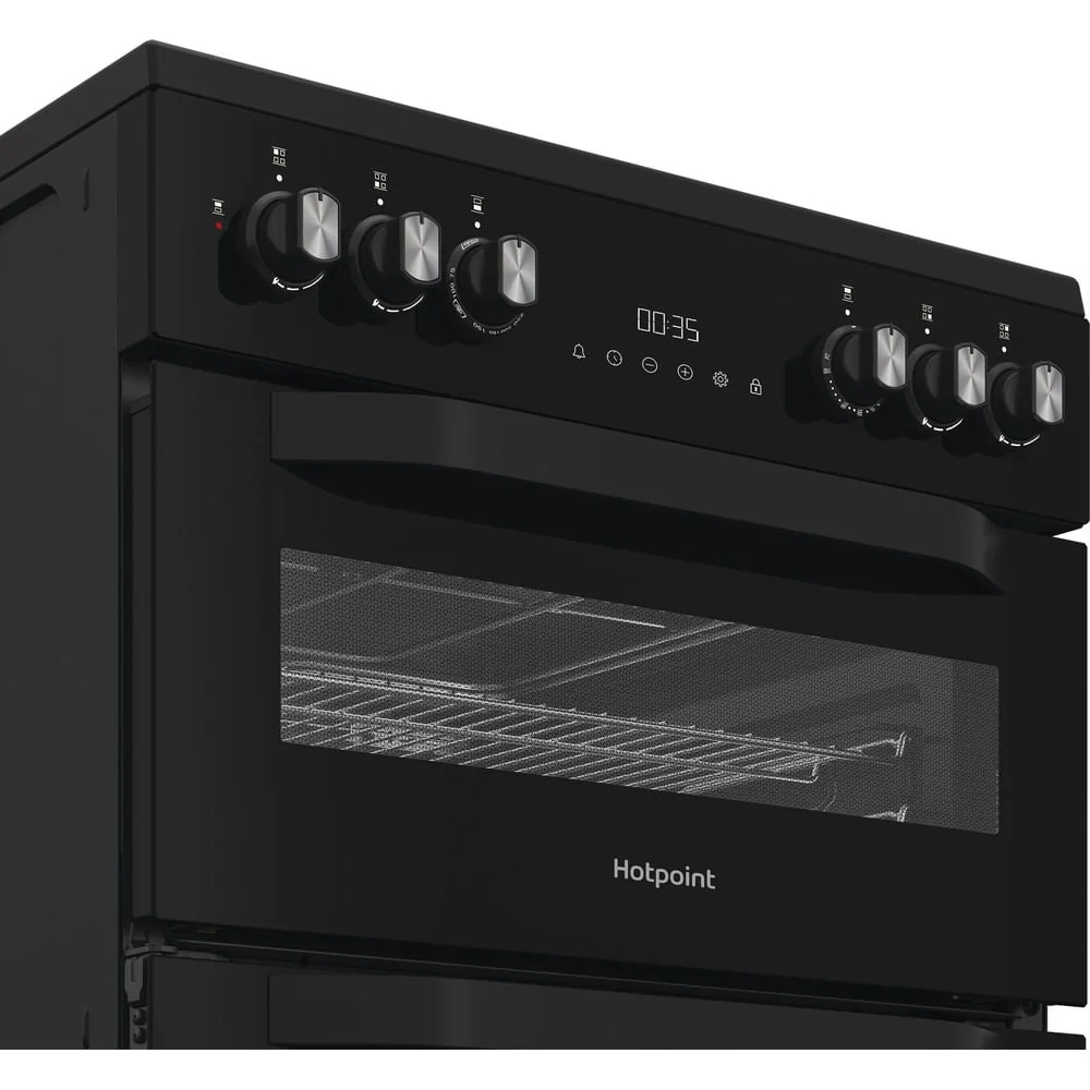 Hotpoint HDD6GDC2B1 Freestanding Dual Fuel Cooker - Image 3