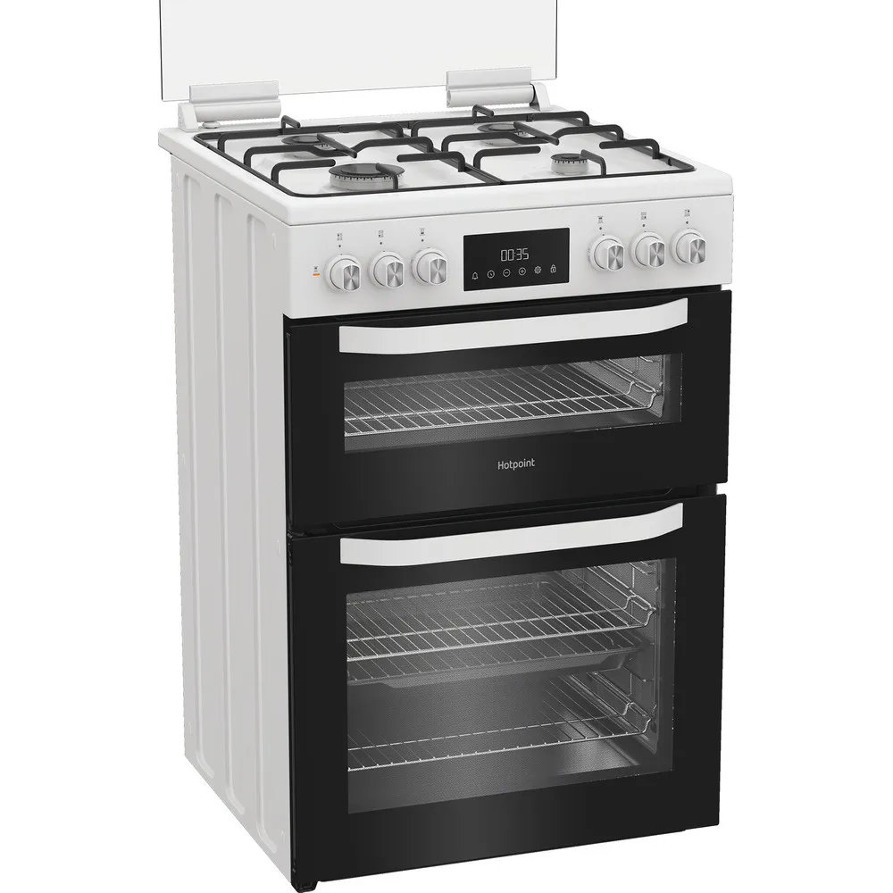 Hotpoint HDD6GDC2W White Freestanding Dual Fuel Cooker - Image 2