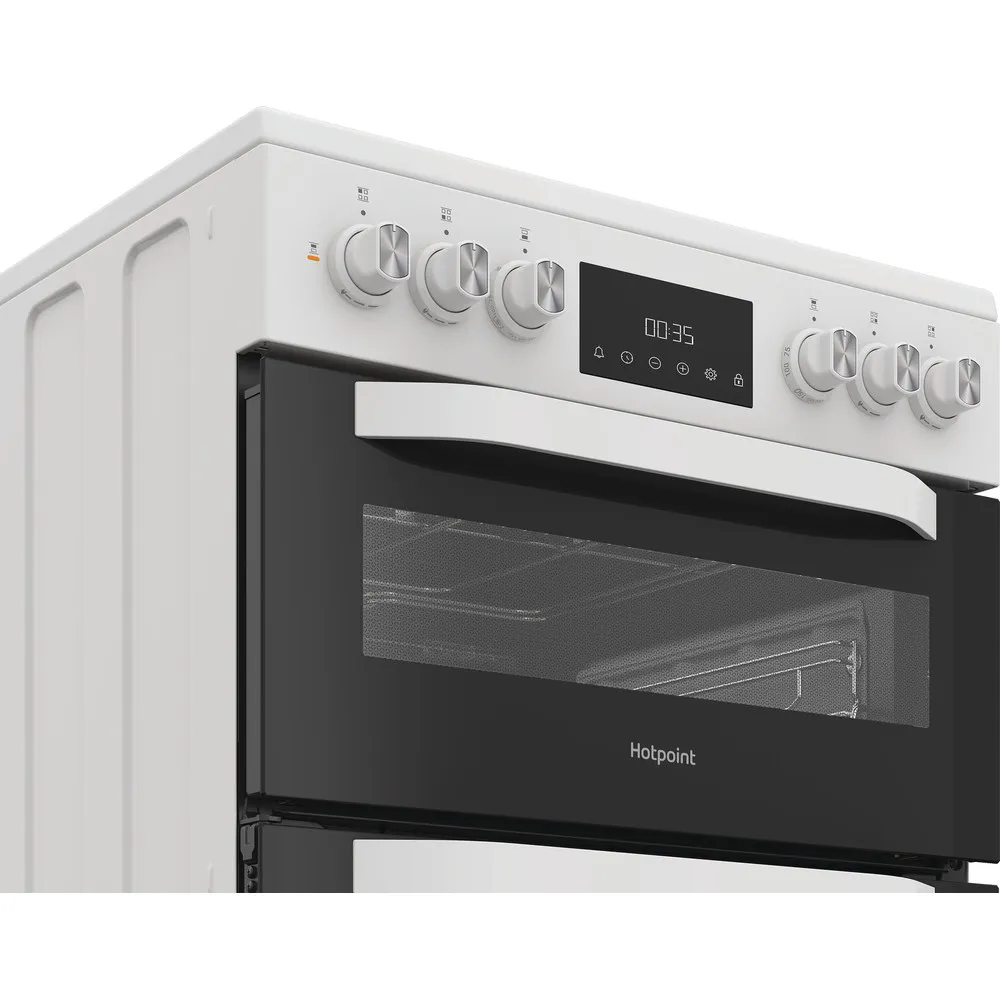 Hotpoint HDD6GDC2W White Freestanding Dual Fuel Cooker - Image 3