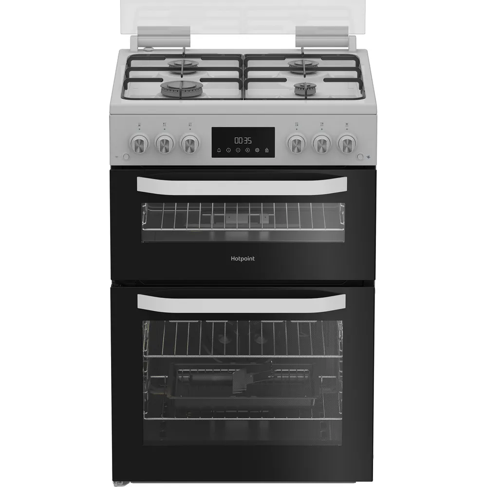 Hotpoint HDG6GDCW Freestanding Gas Cooker White