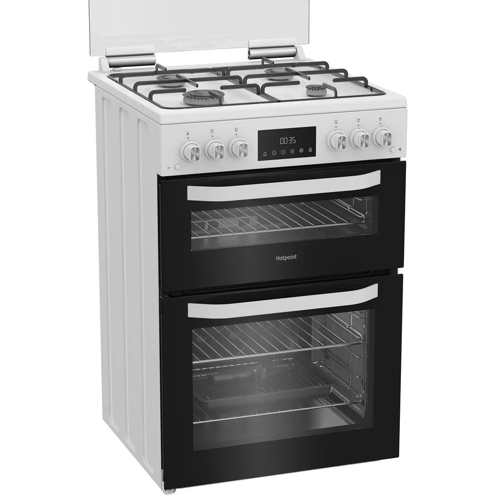 Hotpoint HDG6GDCW Freestanding Gas Cooker White - Image 2