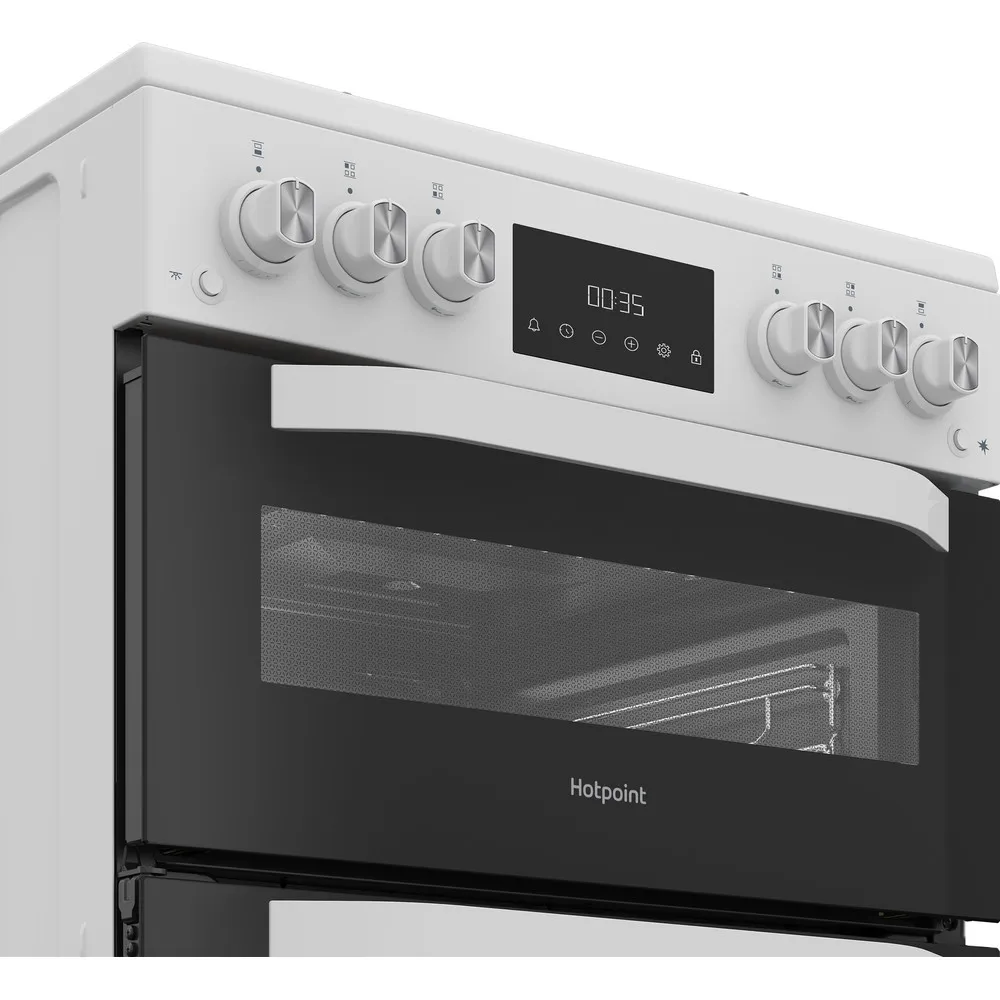 Hotpoint HDG6GDCW Freestanding Gas Cooker White - Image 6