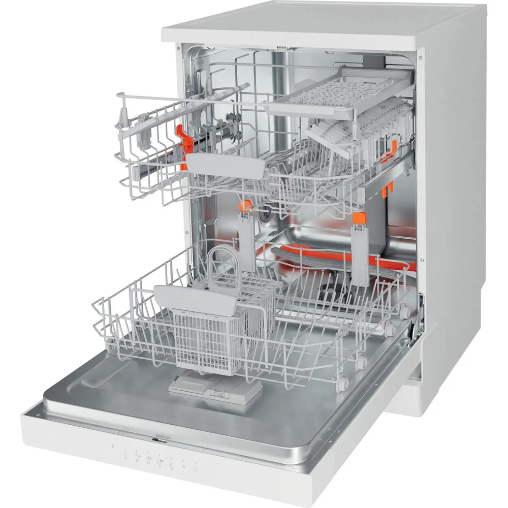 Hotpoint HFC3C26WCUK Freestanding 14 Place White Full Size Dishwasher - Image 3