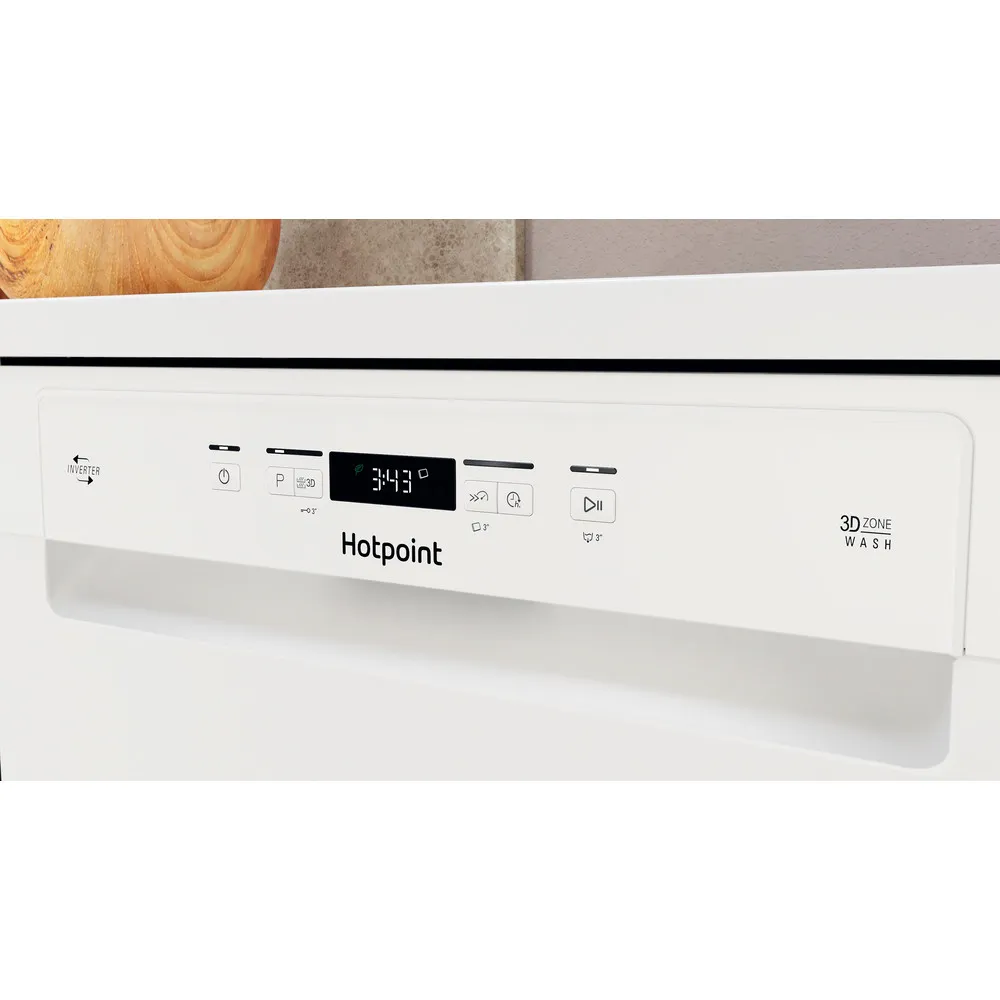 Hotpoint HFC3C26WCUK Freestanding 14 Place White Full Size Dishwasher - Image 4