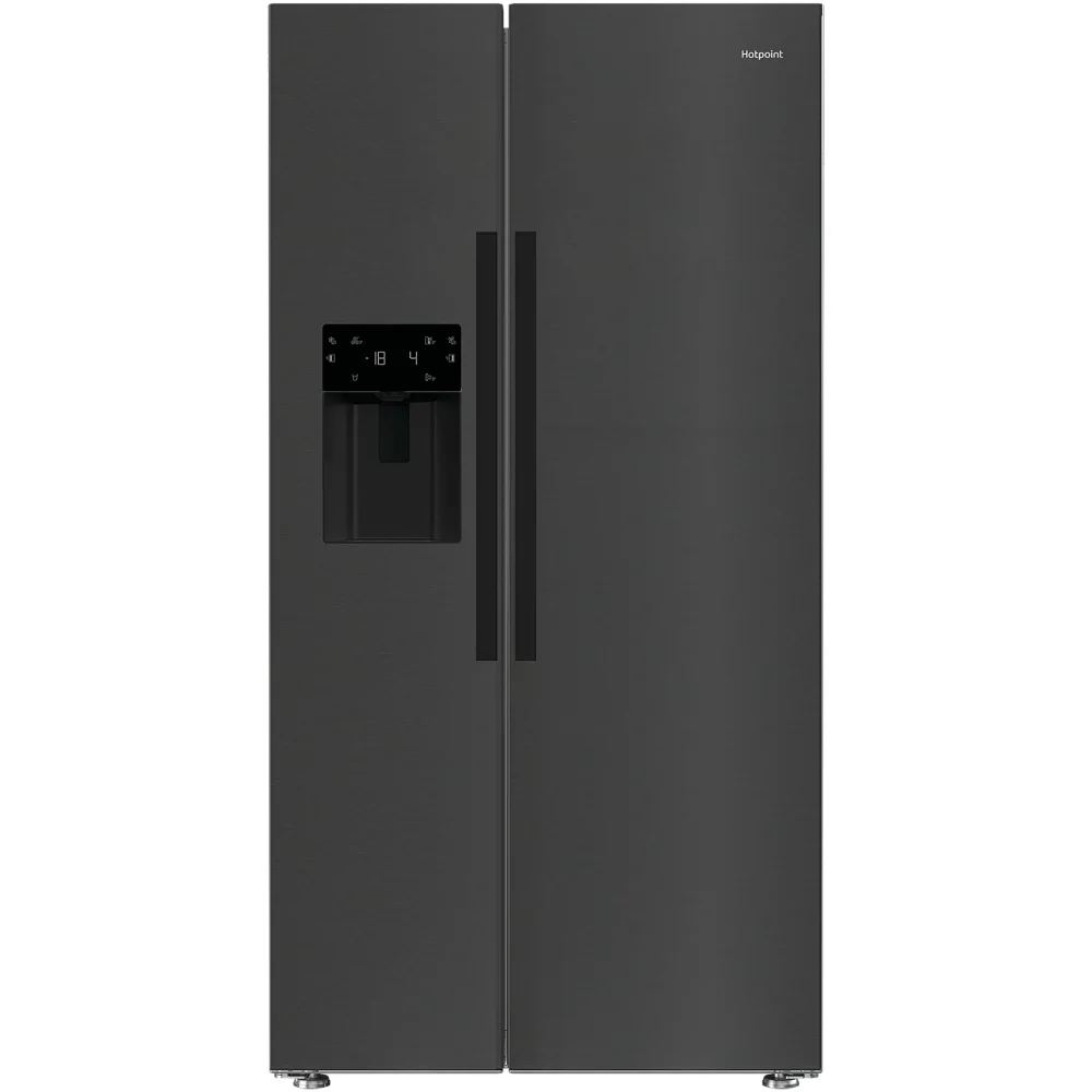 Hotpoint HPG26574WXBR5UK Inox Plumbed American Fridge Freezer