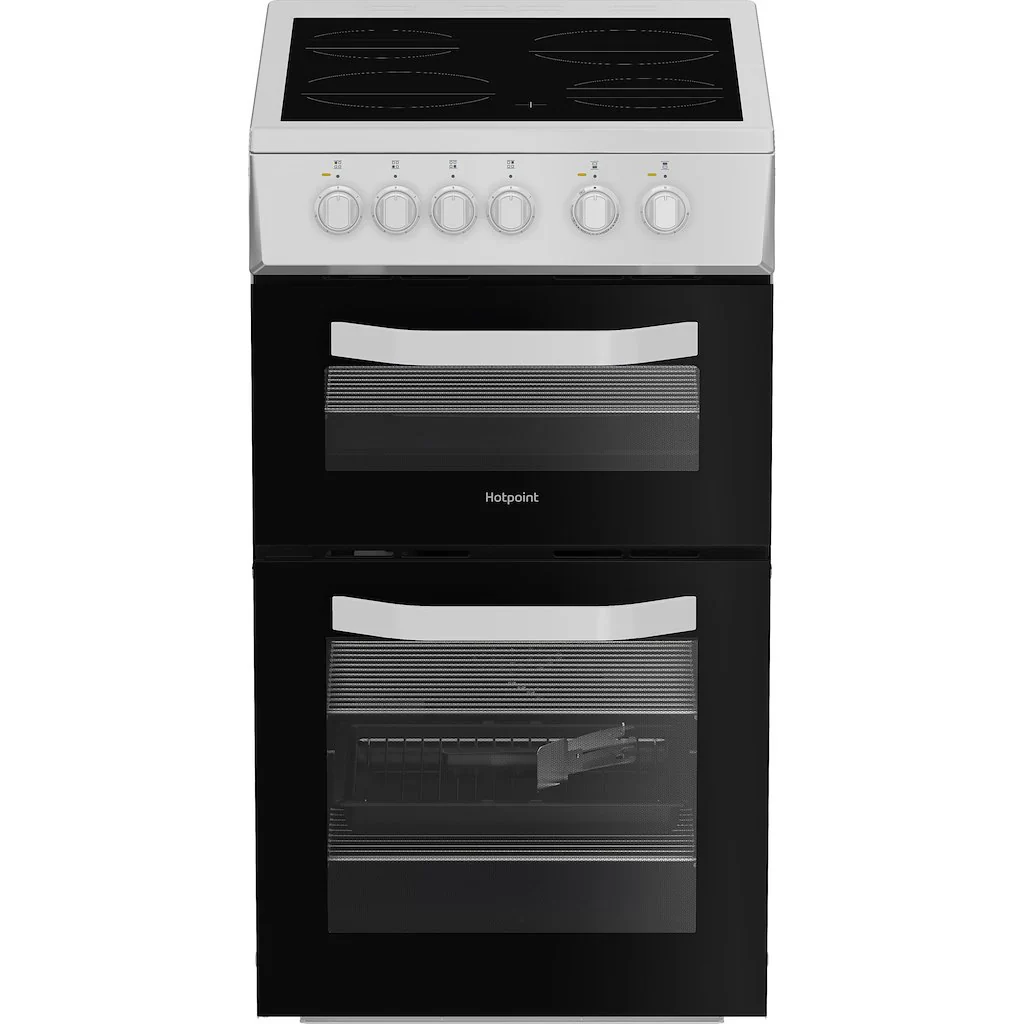 Hotpoint HTE5VCW 50cm Freestanding Electric Cooker