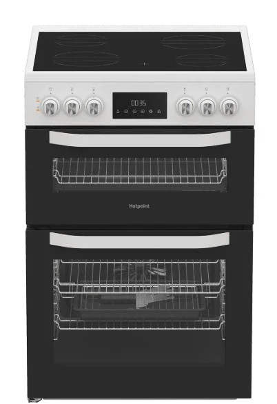 Hotpoint HTE6VDCW Freestanding Ceramic Electric Cooker