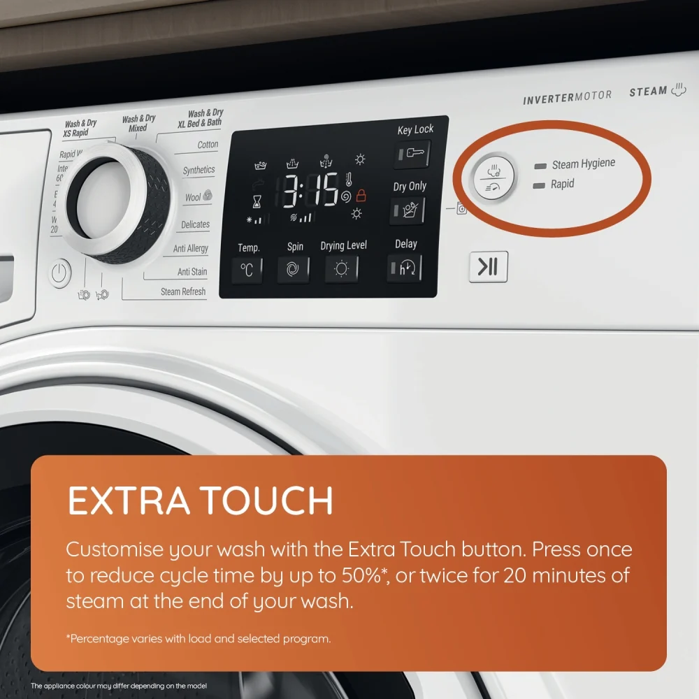 Hotpoint NDB11724WUK 11kg/7kg Washer Dryer - Image 6