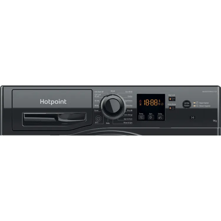 Hotpoint NSWF946BSUK 9kg 1400rpm Black Washing Machine - Image 5
