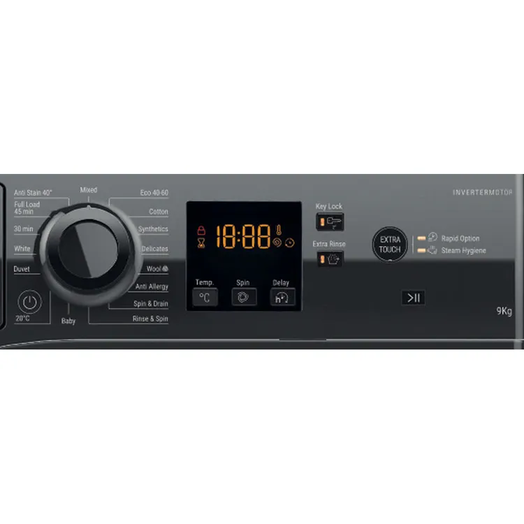 Hotpoint NSWF946BSUK 9kg 1400rpm Black Washing Machine - Image 6