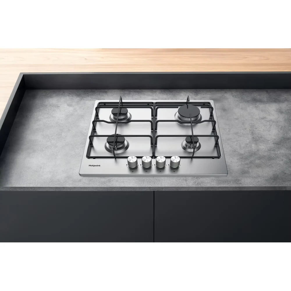 Hotpoint PPH60PFIXUK Gas Hob Stainless Steel - Image 4