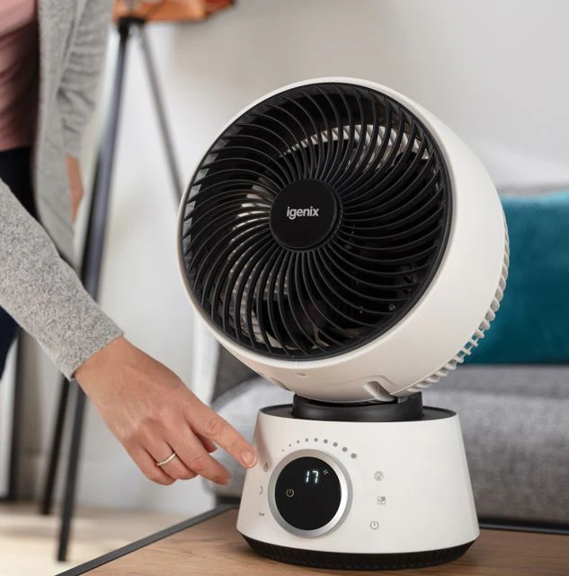 Igenix IGFD4009W 9 Inch Digital Turbo Air Circulator Fan - White - Image 5