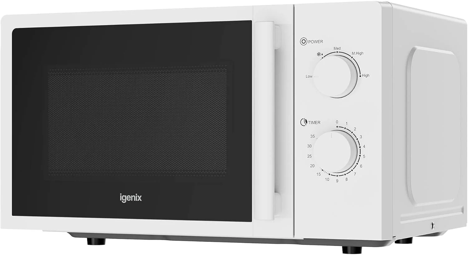 Igenix IGMS0820MSSW 20 Litre Single Microwave White - Image 2