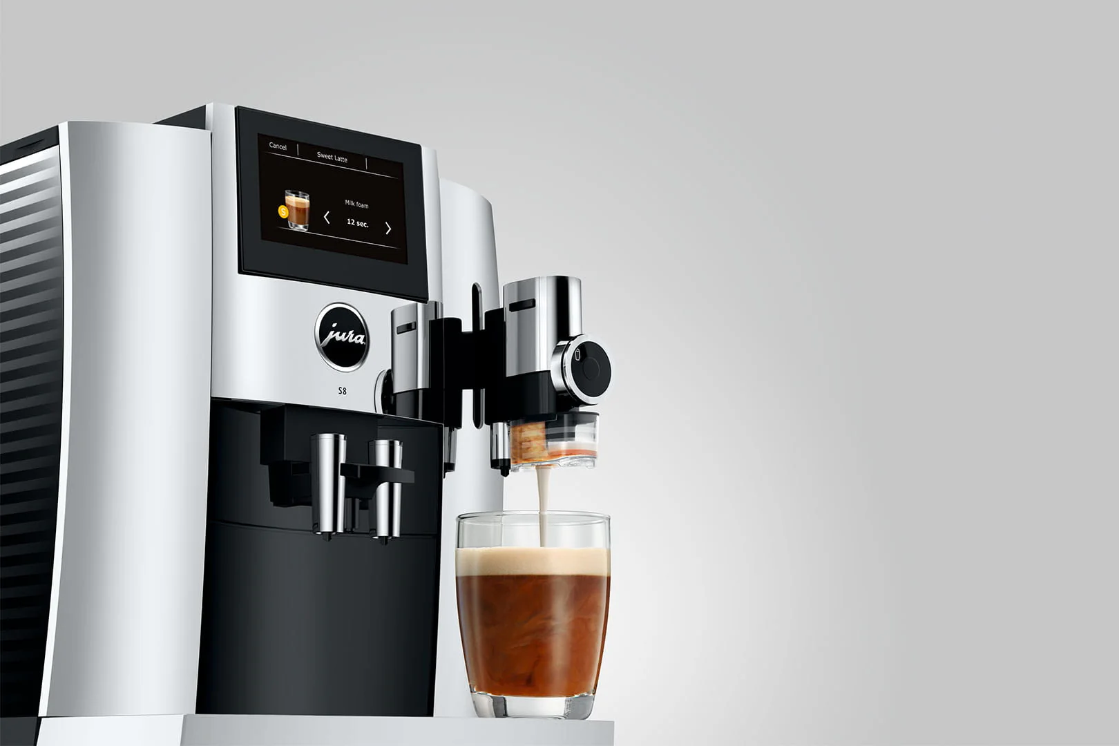 Jura UK 15651 S8 Chrome Coffee Machine - Image 6