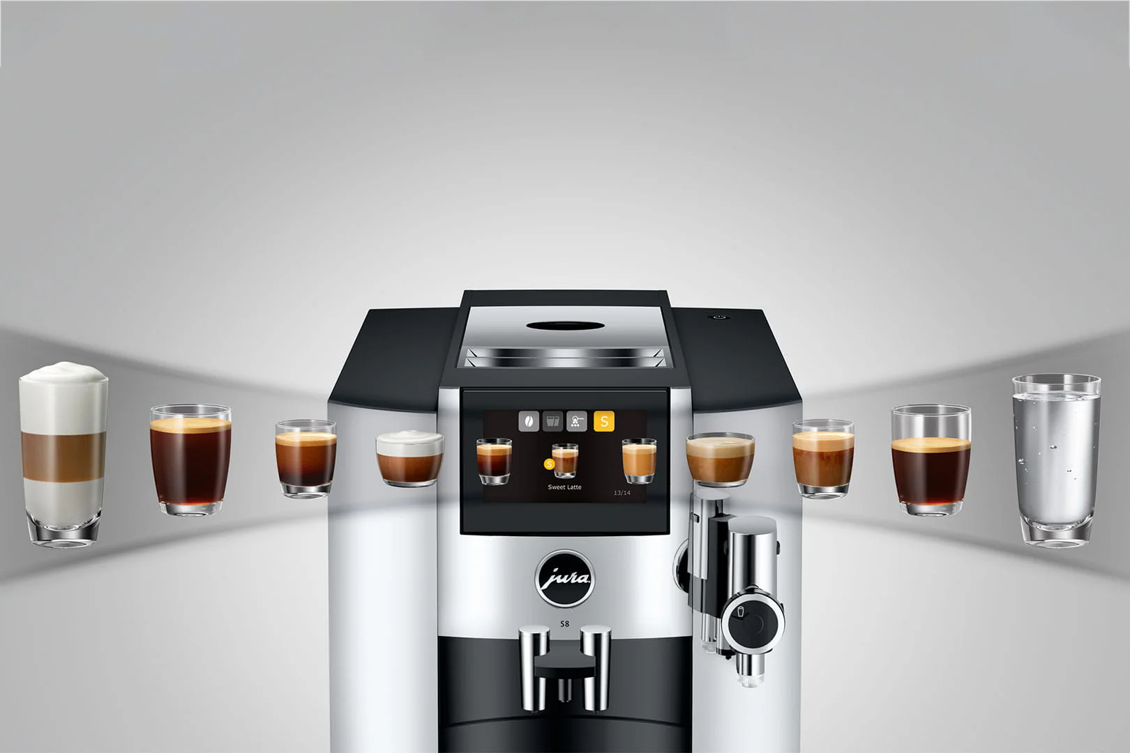 Jura UK 15651 S8 Chrome Coffee Machine - Image 7