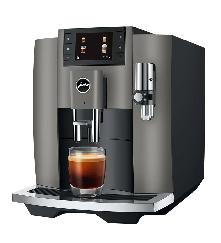 Jura UK 15661 E8 Freestanding Coffee Machine Dark Inox
