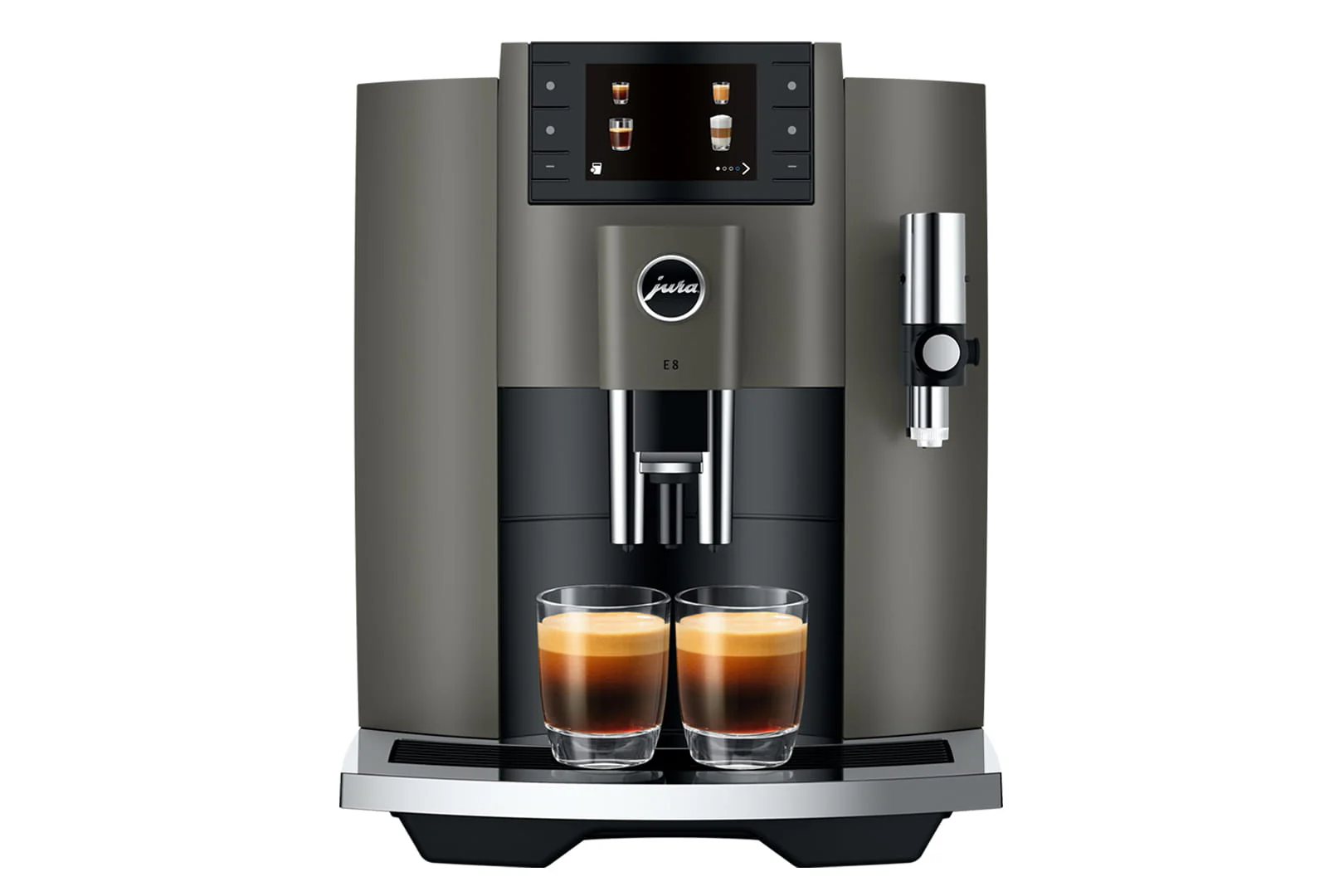Jura UK 15661 E8 Freestanding Coffee Machine Dark Inox - Image 3