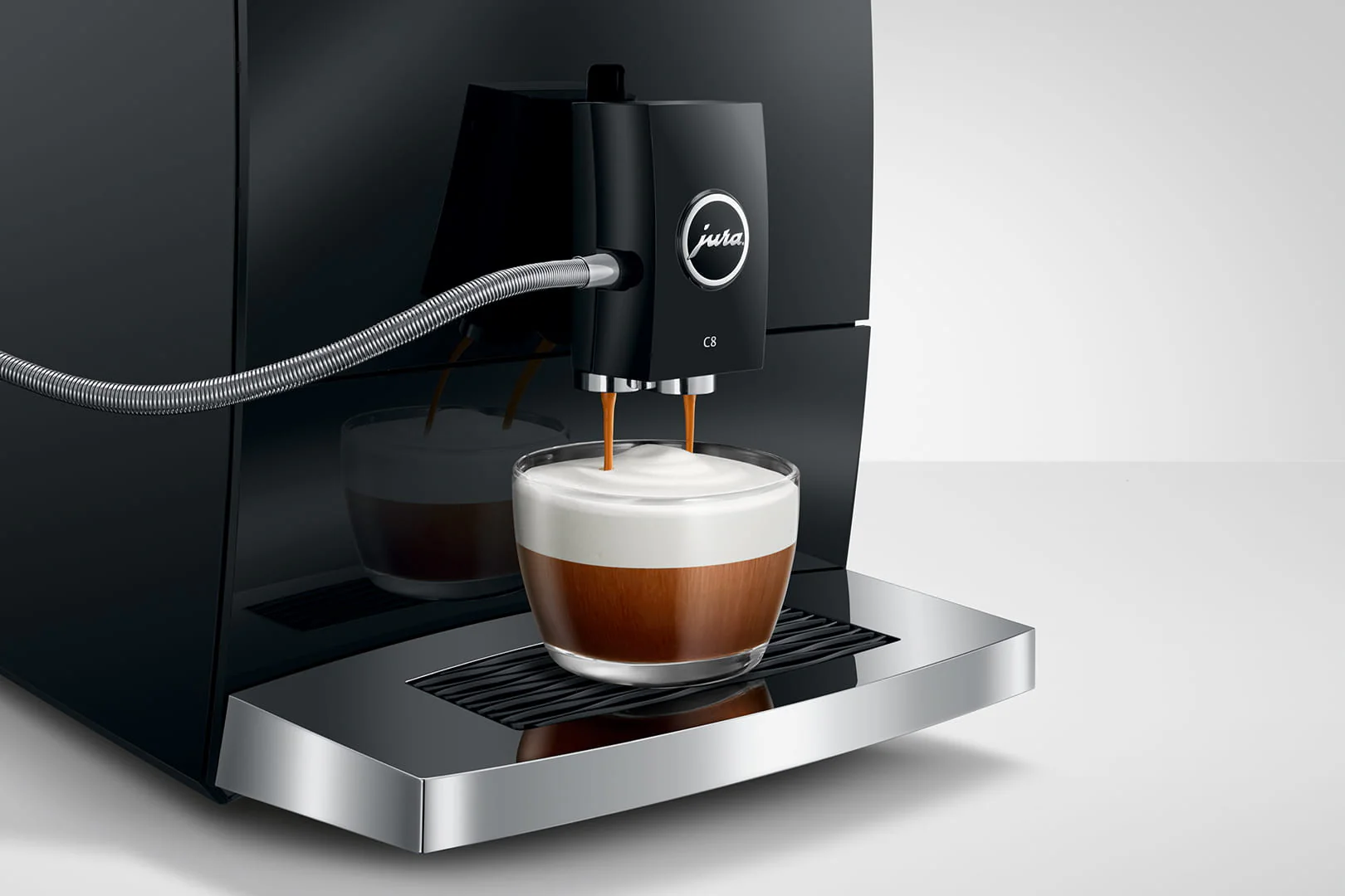 Jura UK C8 15690 Coffee Machine Piano Black - Image 7