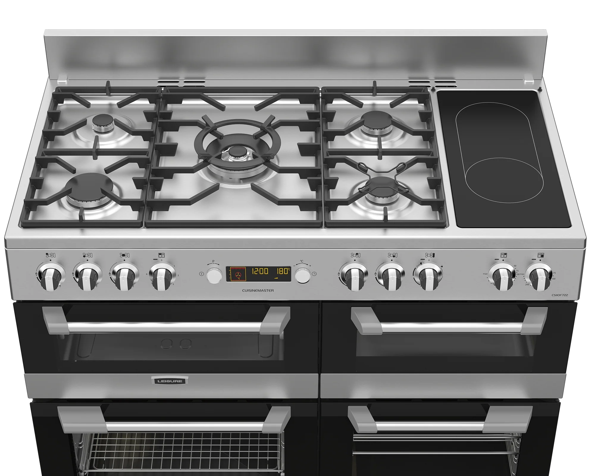 Leisure Cuisinemaster 110cm Dual Fuel Range Cooker Black CS110F722 - Image 3