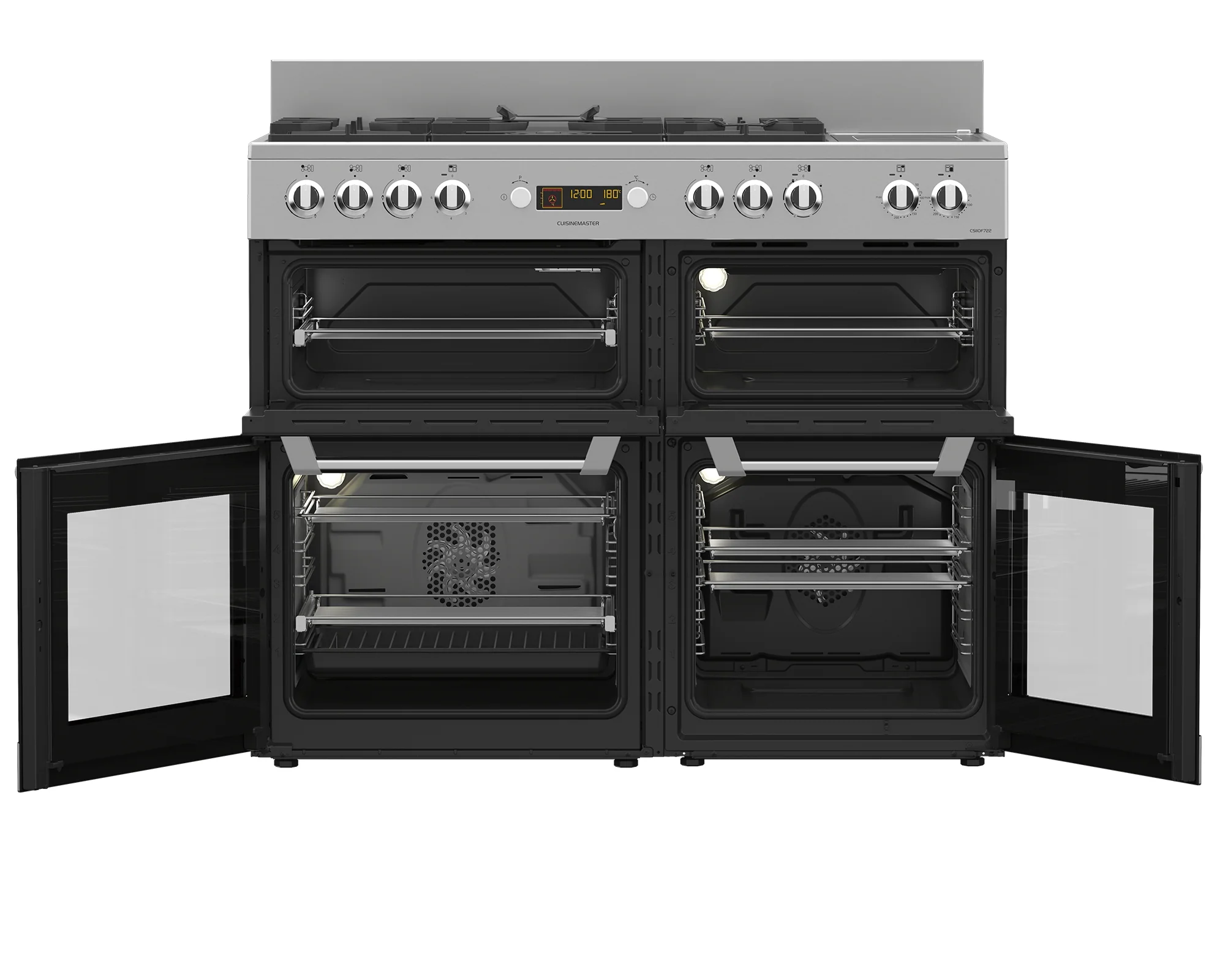 Leisure Cuisinemaster 110cm Dual Fuel Range Cooker Black CS110F722 - Image 4
