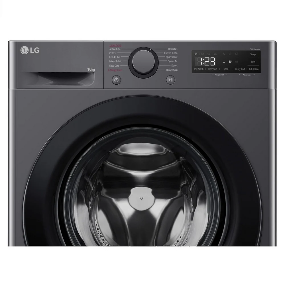 LG F4Y510GBLN1 10kg 1400rpm Slate Grey Washing Machine - Image 3