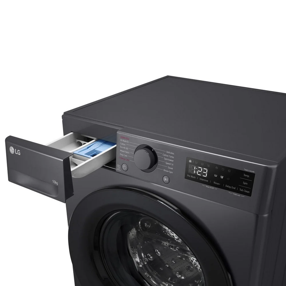 LG F4Y510GBLN1 10kg 1400rpm Slate Grey Washing Machine - Image 6