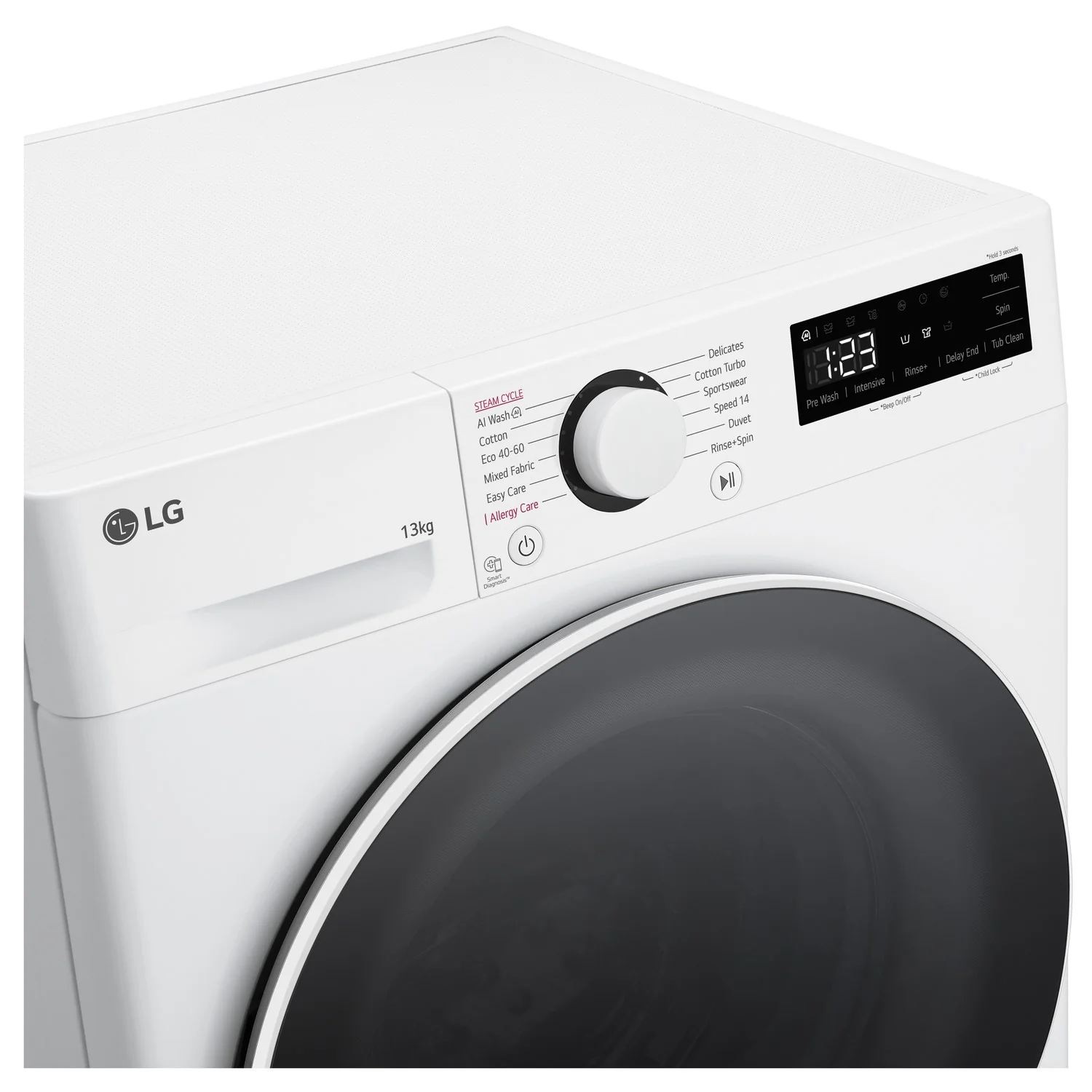 LG F4Y513WWLN1 13kg 1400rpm Washing Machine - Image 4
