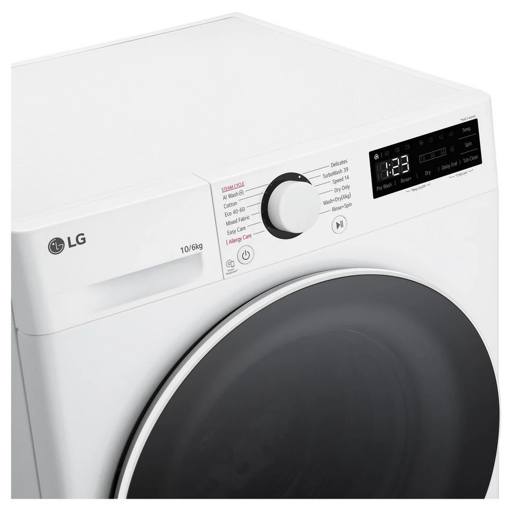 LG FWY706WWTN1 10kg/6kg 1400rpm Washer Dryer - Image 4