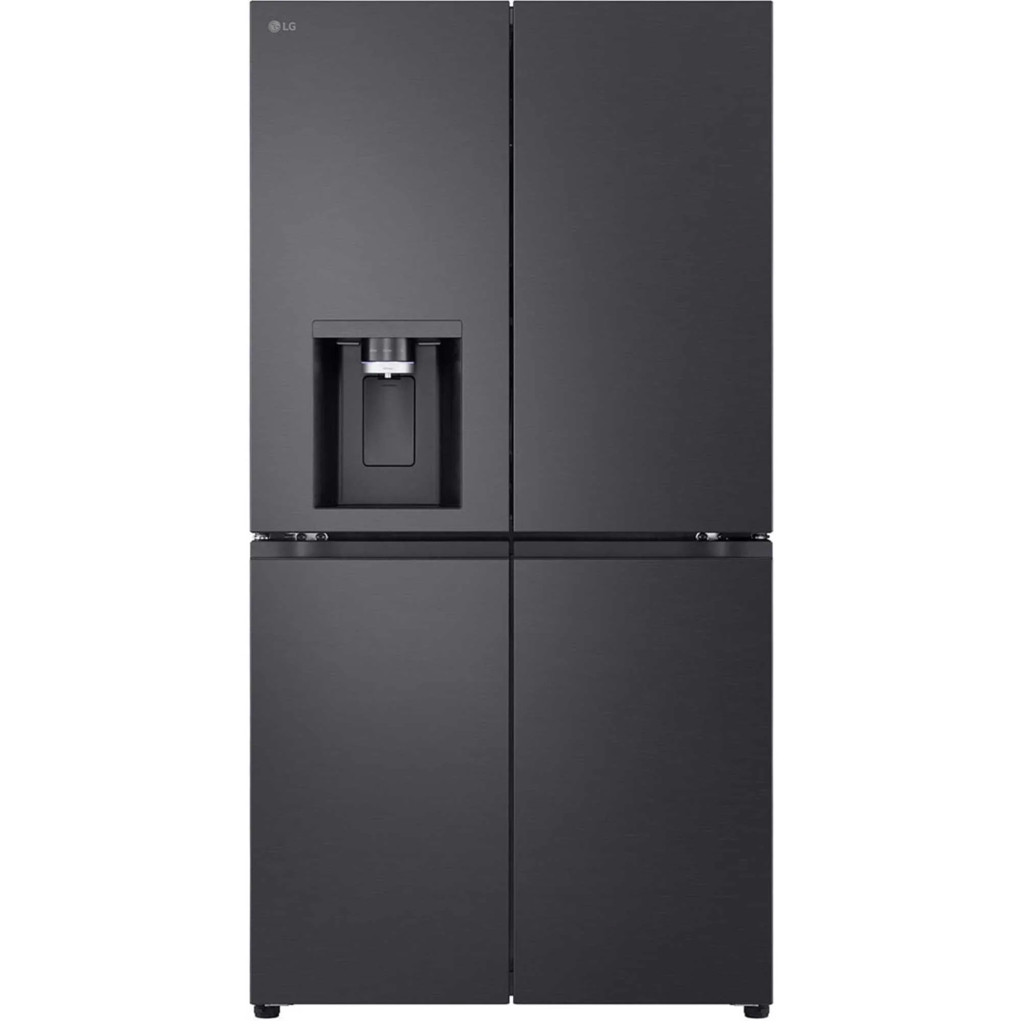 LG NatureFRESH GMF960EV4E Essence Black Steel Plumbed American Fridge Freezer