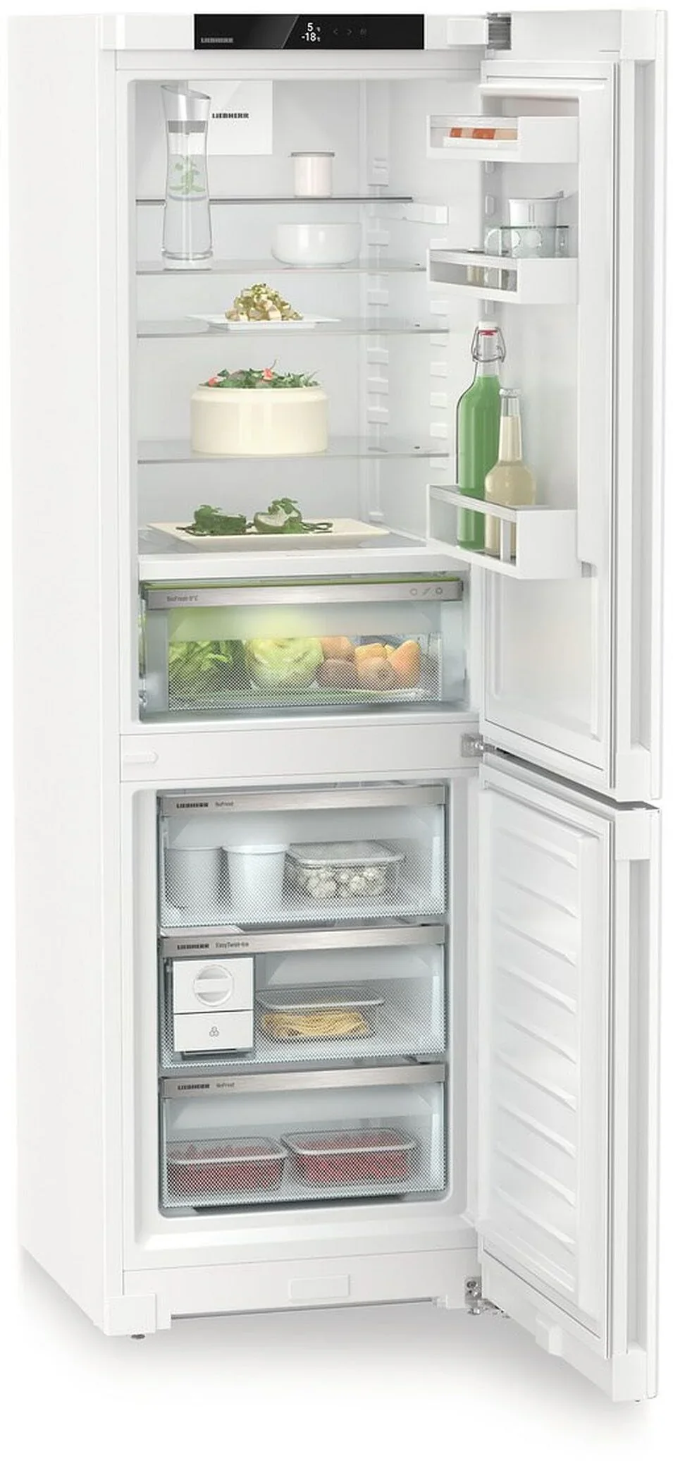 Liebherr Plus CBNc5223 Freestanding White Frost Free Fridge Freezer