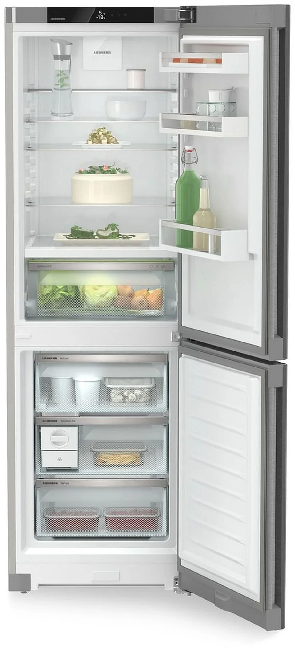 Liebherr Plus CBNsda5223 Freestanding Stainless Steel 70/30 Frost Free Fridge Freezer - Image 5