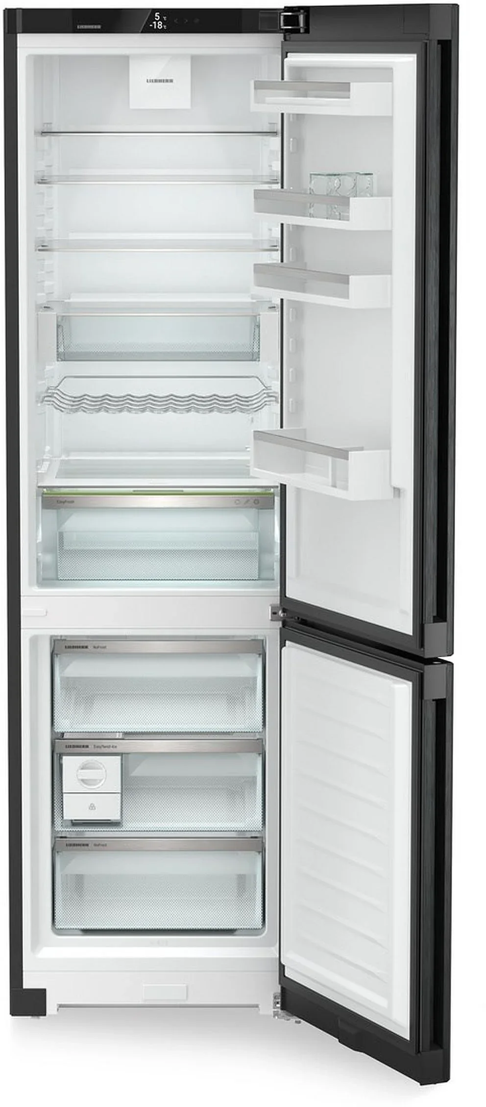 Liebherr Plus CNbda5723 Freestanding Black Steel 70/30 Frost Free Fridge Freezer - Image 4