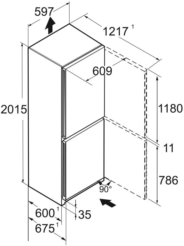 Liebherr Plus CNsda5723 Freestanding Stainless Steel Doors 70/30 Frost Free Fridge Freezer - Image 7