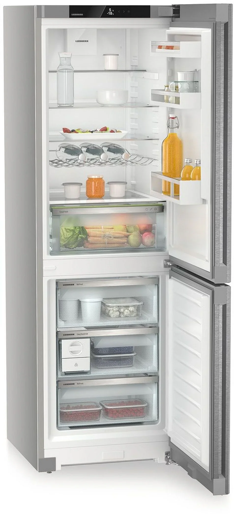 Liebherr Plus CNsdb5223 Freestanding Stainless Steel 70/30 Frost Free Fridge Freezer